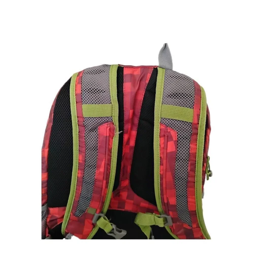 Lands End Kids Abstract Red Backpack